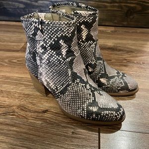 Snakeskin Booties!